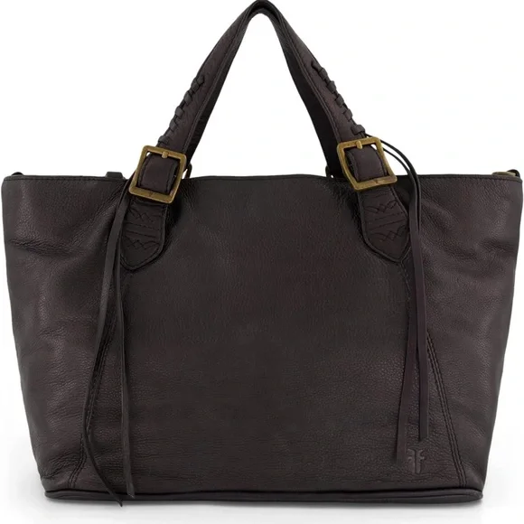 🔥❤️Caelan Frye black leather satchel! 🔥❤️ Frye purse crossbody bag - Picture 7 of 9